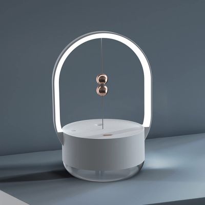 Mini humidifier,Portable Small Desk lamp humidifier,Household Office Desk humidifier,350ml Small Cold Fog humidifier,Ultra-Quiet,Small Night Light. (Color : Blue, Size : 11.51322cm/4.558.6in)