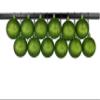 12 Pack 100mm 4" Lime Green Glitter Ball Ornament with Wire view 1