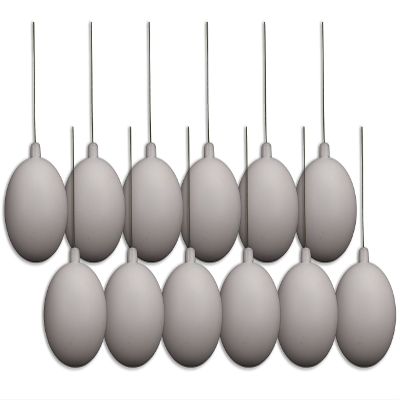 12 Pack 100mm 4" White Matte Ball Ornament with Wire