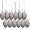 12 Pack 100mm 4" White Matte Ball Ornament with Wire view 1