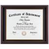DOAI ART Diploma Frame 14 x 17 with Mat Solid Wood Display Document/Certificate 16x20 without Mat and Picture 17x14 with Black Over Gold Mat | Wall Hangers,New Zealand Cypress,HD Glass,Mahogany view 1