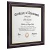 DOAI ART Diploma Frame 14 x 17 with Mat Solid Wood Display Document/Certificate 16x20 without Mat and Picture 17x14 with Black Over Gold Mat | Wall Hangers,New Zealand Cypress,HD Glass,Mahogany view 2