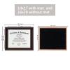 DOAI ART Diploma Frame 14 x 17 with Mat Solid Wood Display Document/Certificate 16x20 without Mat and Picture 17x14 with Black Over Gold Mat | Wall Hangers,New Zealand Cypress,HD Glass,Mahogany view 4