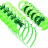 WILLBOND 6 Pcs Pom Pom Headbands Tinsel Wrapped Crazy Headwear Hair Accessories for Spirit Week Carnival Bachelorette(Green) view 1