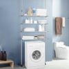 BAOYOUNI 4-Tier Expandable Laundry Shelf Over Toilet Washer Dryer Storage Rack Floor to Ceiling Bathroom Organizer Space Saver Tension Pole for Small Spaces, Black view 2