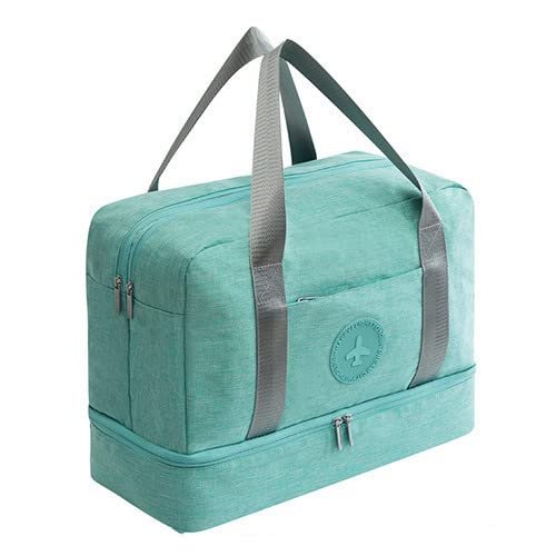 Waterproof Travel Bag Swimming Fitness Sport Running Clothes Shoes Organizer Women Men Luggage Portable Tidy Pouch Accessories (A Blue)