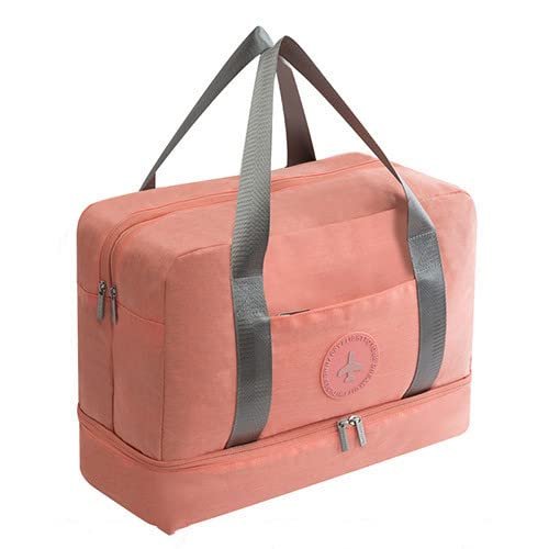 Waterproof Travel Bag Swimming Fitness Sport Running Clothes Shoes Organizer Women Men Luggage Portable Tidy Pouch Accessories (A Orange)