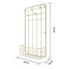 rff Coat Rack &Shelf Drinking Bedside Table/Fashion ins Wind Small Hanger/Bag Rack/Wall Hanging Household Bedroom Hanger (Color : C, Size : 40x16x76cm) view 2