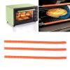 Oven Rack Cover,3PCS Silicone Heat Oven Rack Prevent Hands Arms Against Burns orange Oven Rack Microwave Oven Accessories view 1