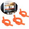 Oven Rack Cover,3PCS Silicone Heat Oven Rack Prevent Hands Arms Against Burns orange Oven Rack Microwave Oven Accessories view 2
