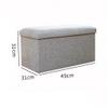 ZAIHW 191212 Inch Organizer Storage Bench Small Folding Cube Foot Stool,Storage Foot Rest for Chair with Large Space,end of Bed Storage Seat Maximum Load 150 Kg Well-Designed for Home view 2
