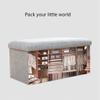 ZAIHW 191212 Inch Organizer Storage Bench Small Folding Cube Foot Stool,Storage Foot Rest for Chair with Large Space,end of Bed Storage Seat Maximum Load 150 Kg Well-Designed for Home view 3
