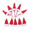 LLSDHA 30Pcs Christmas Santa Claus Lollipop Candy Cap,Drink Bottle Cap,Mini Christmas Candy Cap,New Year Gift (Color : Red) view 1