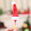 LLSDHA 30Pcs Christmas Santa Claus Lollipop Candy Cap,Drink Bottle Cap,Mini Christmas Candy Cap,New Year Gift (Color : Red) view 3