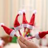 LLSDHA 30Pcs Christmas Santa Claus Lollipop Candy Cap,Drink Bottle Cap,Mini Christmas Candy Cap,New Year Gift (Color : Red) view 4