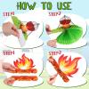 12 Pieces Camping Honeycomb Centerpieces Camping Decorations Party Supplies Campfire Table Centerpieces Adventure Cake Toppers Bears Tent 3D Photo Props Decorations view 3