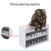 ZAIHW Shoe Rack Bench Storage 2 Tier,moderno White Shoe Cabinet with Seat Cushion Hallway Bedroom Living Room Furniture,Made of Man-Made Board,Strong and Durable,403045cm view 3