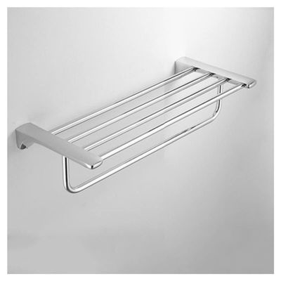 ZTBH Bathroom Hardware Sets Bathroom Hardware Set, Corner Shelf, Towel Rack, Toilet Brush Holder Bathroom Hardware Towel Set (Color : Towel Rack 50cm)