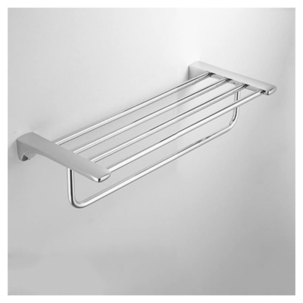 ZTBH Bathroom Hardware Sets Bathroom Hardware Set, Corner Shelf, Towel Rack, Toilet Brush Holder Bathroom Hardware Towel Set (Color : Towel Rack 50cm)