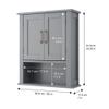 Teamson Home Mercer Wooden Storage, Wall Cabinet view 3