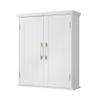 Teamson Home Newport Removable Wall Cabinet with Double Doors- White view 1
