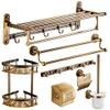 ZTBH Bathroom Hardware Sets Bath Hardware, Sets Towel Rack, Paper Holder, Toilet Brush Holder, Hooks Bathroom Hardware Towel Set (Color : Towel bar 2) view 2