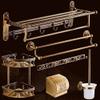 ZTBH Bathroom Hardware Sets Bath Hardware, Sets Towel Rack, Paper Holder, Toilet Brush Holder, Hooks Bathroom Hardware Towel Set (Color : Towel bar 2) view 3