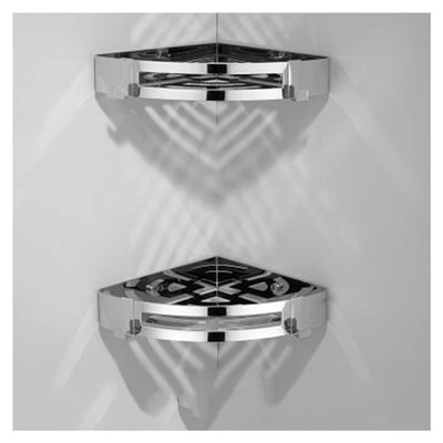 ZTBH Bathroom Hardware Sets Bathroom Hardware Set, Corner Shelf, Towel Rack, Toilet Brush Holder Bathroom Hardware Towel Set (Color : Corner shlef)
