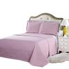5- Pcs Bed Spread Set- Twin - Pink-Checkered Quilted Wrinkle-Free Microfiber Includes 2-Pcs Coverlets Set and 3-Pcs Sheet Set view 1