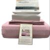 5- Pcs Bed Spread Set- Twin XL - Pink-Checkered Quilted Wrinkle-Free Microfiber Includes 2-Pcs Coverlets Set and 3-Pcs Sheet Set view 2