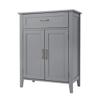 Teamson Home Mercer Mid Century Modern Wooden Floor Cabinet, Gray view 1