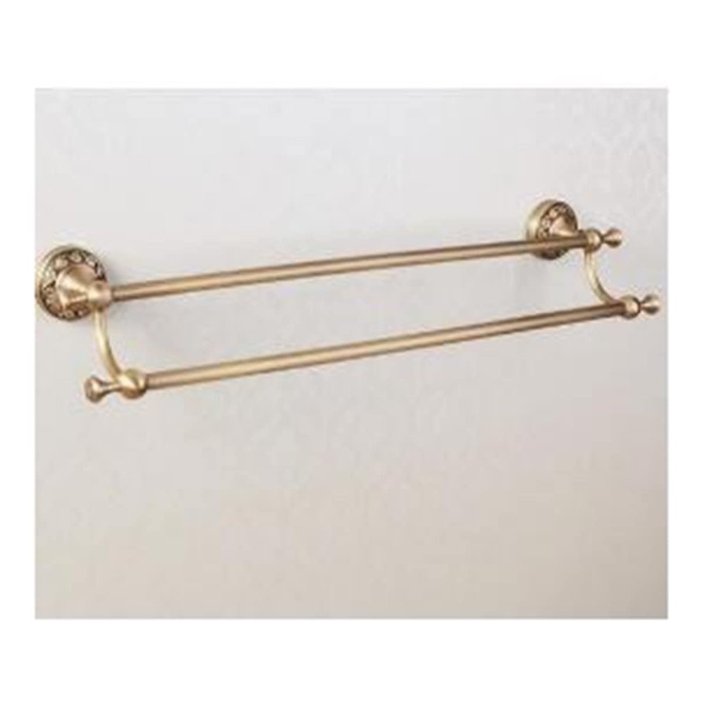 ZTBH Bathroom Hardware Sets Bathroom Bath Hardware Sets, Towel Rack, Paper Holder Bathroom Hardware Towel Set (Color : Double Towel bar)