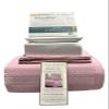 7- Pcs Bed Spread Set- California King- Pink-Checkered Quilted Wrinkle-Free Microfiber Includes 3-Pcs Coverlets Set and 4-Pcs Sheet Set view 2