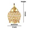 Golden Drops Set of 2 Akhand Jyot Brass Diya Lighting Lump Religious Item Diwali Durga Pooja Purpose Lamp with Borosilicate Glass Cover view 4