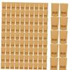 Froiny 100pcs Reusable Ziplock Bags Waterproof Brown Kraft Paper Stand Up Pouch with Transparent Window Food Storage Pouches view 1