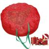 Flueyer Holiday Christmas Wreath Storage Bag, 25 Christmas Wreath Storage Container 420D Oxford Cloth Artificial Wreath Storage Box for Wreaths and Other Objects view 4