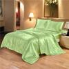 Kanak Bedding" 4 PCS Duvet Sheet Set, Supreme Quality Sexy Silky Satin,1 Large Size Double Heads Zipper Duvet Cover,1 Fitted Sheet 19to21 Deep, 2 Pillow case (Sage, Queen) view 1