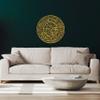 DEKADRON Metal Wall Art, Surah Al Fatiha, Islamic Wall Decor, Metal Arts for Muslim Homes, Wall Hangings, Islamic Calligraphy, Islamic Gifts, Gold (*35" W x 35" H / 90x90cm) view 2