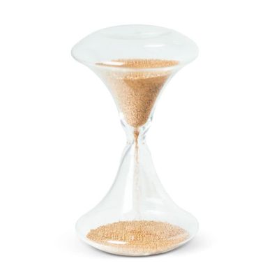 Bey-Berk Mona Electroplated Bead Sand Timer Gold