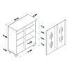 Baxton Studio Renley Espresso Brown Finished Wood 2-Door Shoe Storage Cabinet view 4
