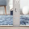 Abani Rugs 7'9" x 10'2" (8x10) Contemporary Blue Splash Distressed Area Rug - Modern Print Weathered Non-Shed Bedroom Rug view 2