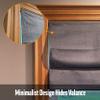 Biltek Blackout Roman Shades, Gray, Window Blinds Inside/Outside Mount Thermal Washable Fabric Easy Install 27" W x 64" H view 3