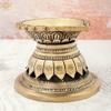 Engraved Design Diya Lamp - Brass view 3