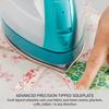 Panasonic Cordless Iron, Portable 360-Degree Freestyle Dry/Steam Iron with Precision Tips and Stainless Steel Soleplate, Anti-Calc and Anti-Drip, Power Base and Carrying/Storage - NI-QL1000G (Teal) view 3