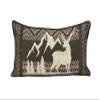 Donna Sharp Throw Pillow - Forest Weave Lodge Decorative Throw Pillow with Deer Pattern - Rectangle - 100% Polyester view 1
