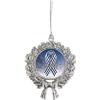 ALS Lou Gehrig's Awareness Ribbon Christmas Tree Ornament Wreath Design view 1