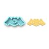 Bat Cookie Cutter & Stamp (3.5 in. Wide X 1.49 in. Tall) view 3