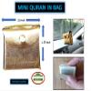 [12 PACK] Islamic Favor Mini Holy Quran leather Bag car hanger Islamic Wedding Favors-Islamic Wall Art Islamic Decor Ayatul Kursi Ramadan Decor Ramadan Favor Fast Delivery-Islamic Gifts 123 (12, Gold) view 2