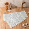 2 Pieces Cotton Area Rug (60x90cm+60x130cm) Modern Black and White Printed Rug with Tassels Machine Washable Modern Floor Carpet for Entryway Kitchen Living Room Bedroom,Style-2 view 1