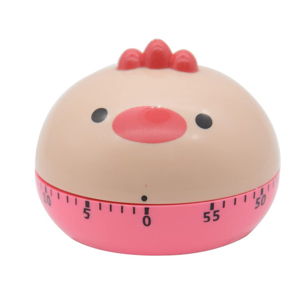 Hoshen Kitchen Food Cooking Mechanical Timer, Learning Time Manager, Manual Timer, Cartoon Animal ShapeChick
